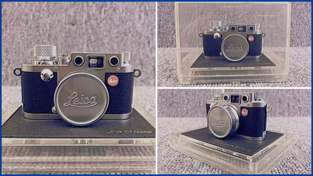 Leica Ⅲ f Model型　ミニチュアカメラ　専用ストロボ付きアンティーク