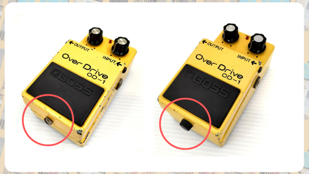 銀ネジは日本製の証！付加価値の付いているBOSSコンパクトエフェクター  